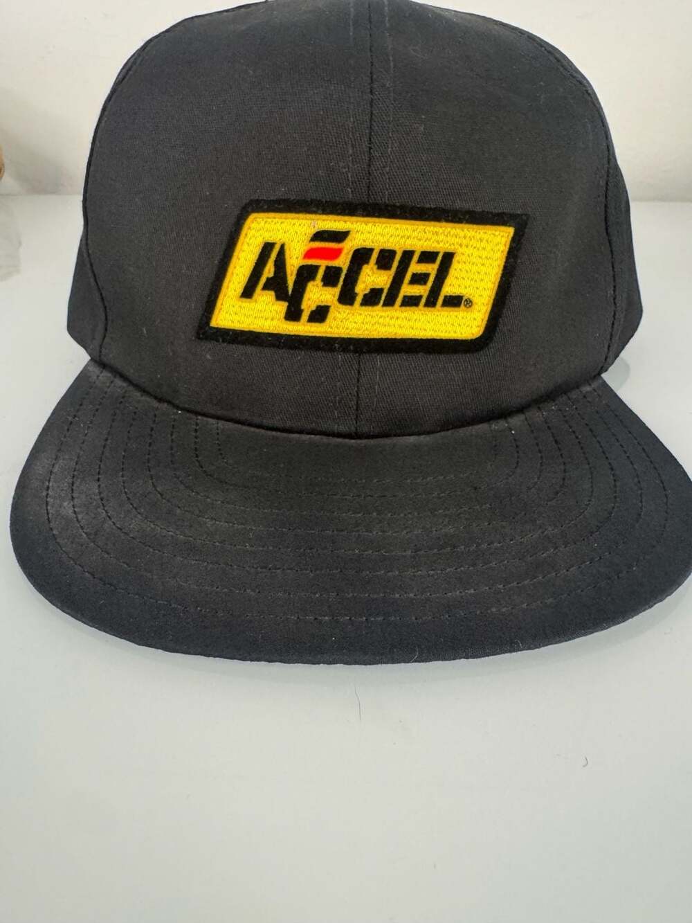 Vintage Accel High Performance Ignition Black Snapback Trucker Hat